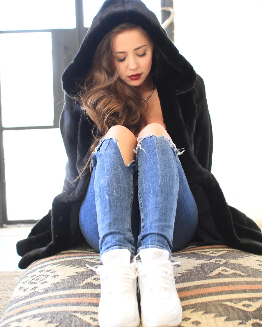Black NAFA mink jacket