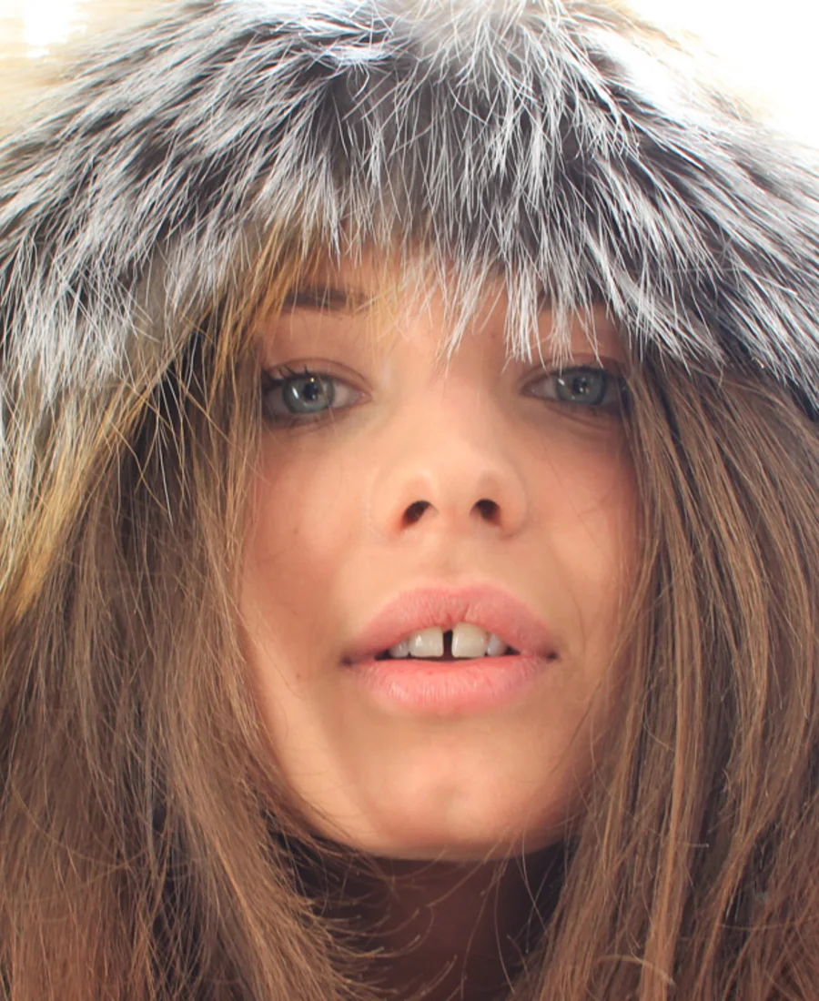 Fur trimmed hood